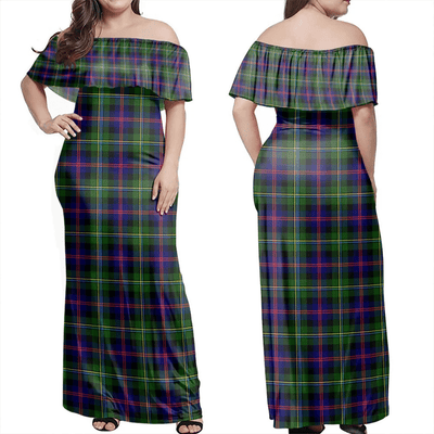 Clan Malcolm Modern Tartan Hawaii Dress