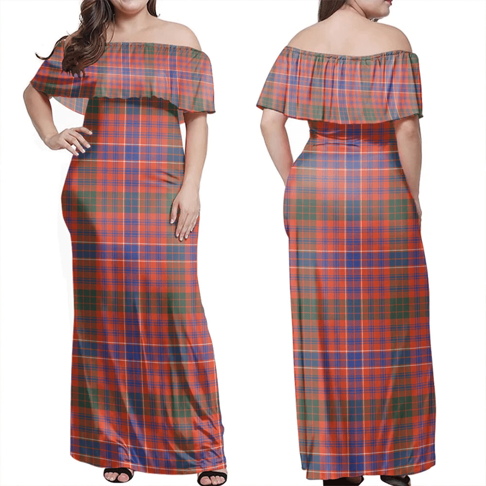 Clan MacRae Ancient Tartan Hawaii Dress DC48 Clan MacRae Tartan Hawaii Dress   