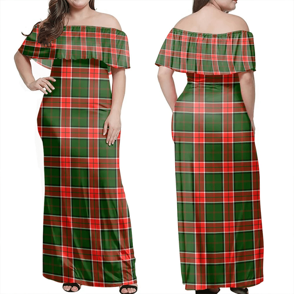 Clan Pollock Modern Tartan Hawaii Dress ZK32 Clan Pollock Tartan Hawaii Dress   