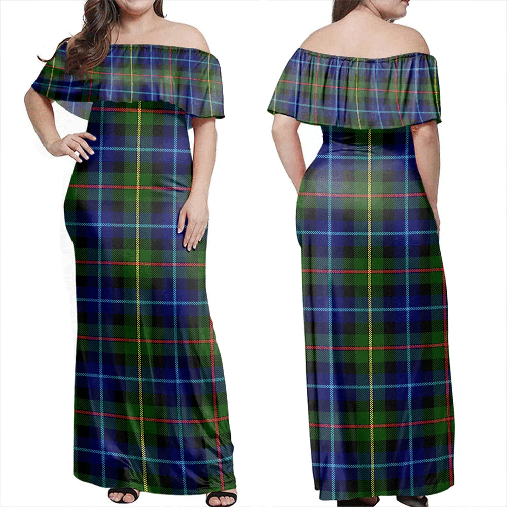 Clan Smith Modern Tartan Hawaii Dress LB99 Clan Smith Tartan Hawaii Dress   