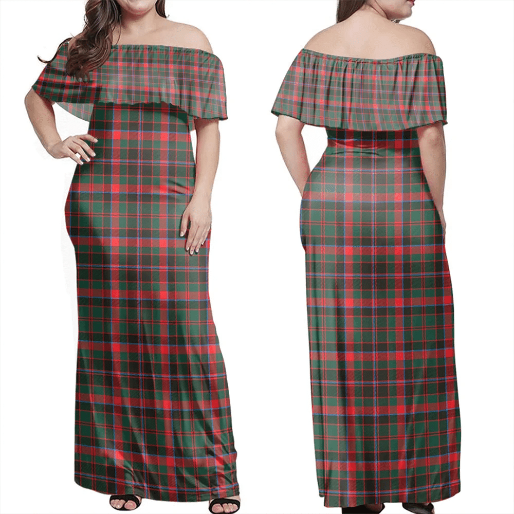 Clan Cumming Hunting Modern Tartan Hawaii Dress VR70 Clan Cumming Tartan Hawaii Dress   