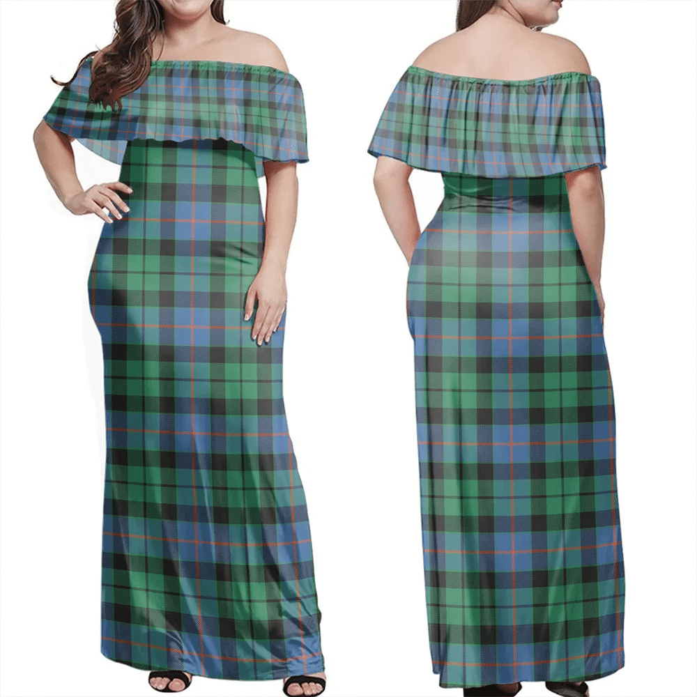 Clan Morrison Ancient Tartan Hawaii Dress TS90 Clan Morrison Tartan Hawaii Dress   