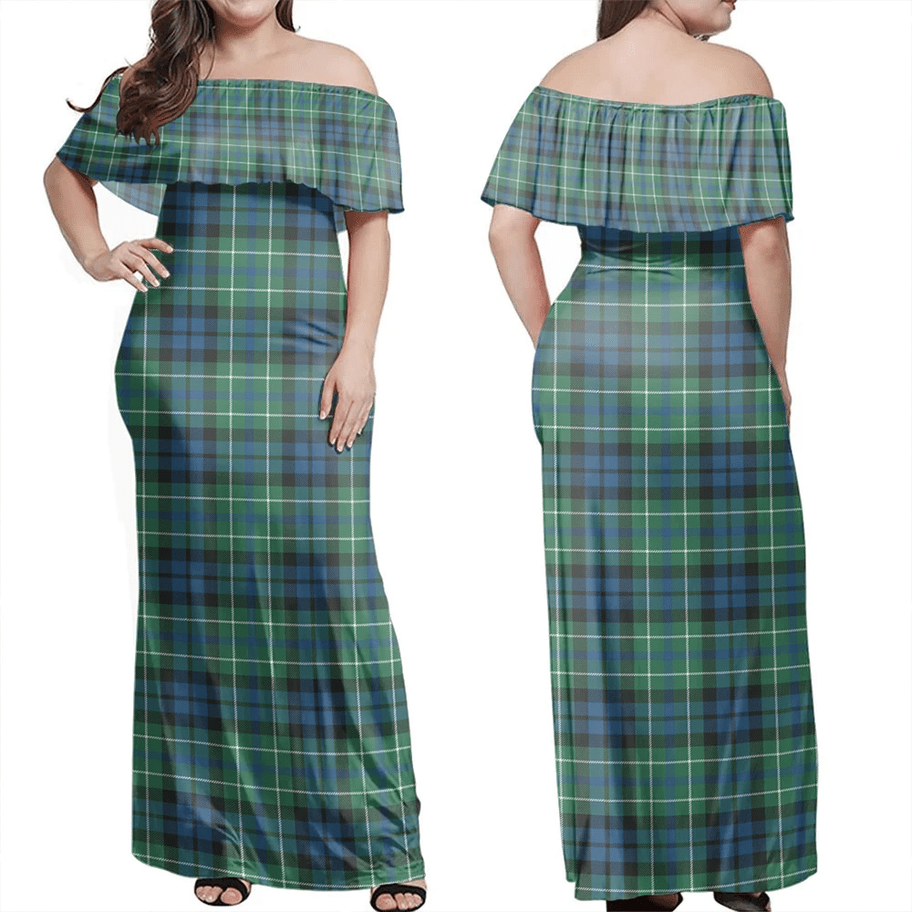 Clan MacNeil Of Colonsay Ancient Tartan Hawaii Dress BA44 Clan MacNeil / MacNeill Tartan Hawaii Dress   