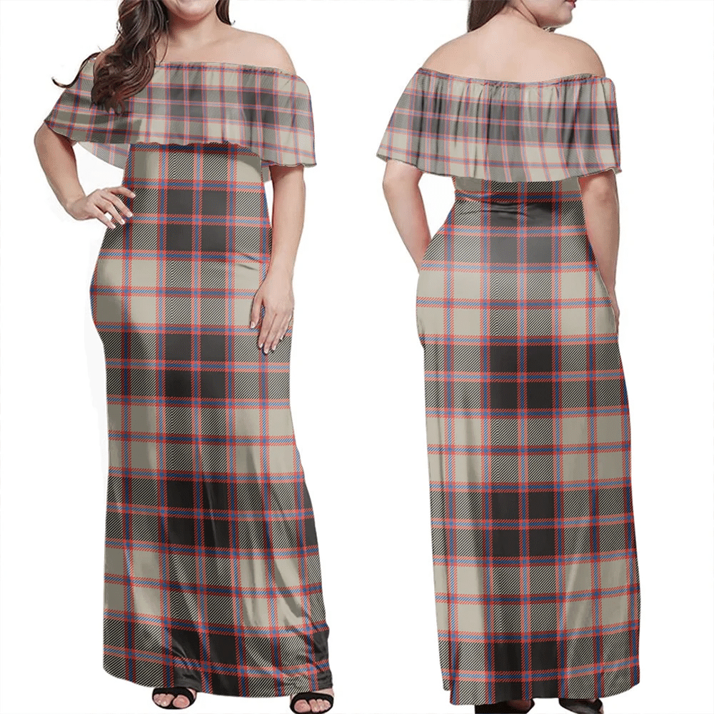 Clan MacPherson Hunting Ancient Tartan Hawaii Dress GY67 Clan MacPherson Tartan Hawaii Dress   