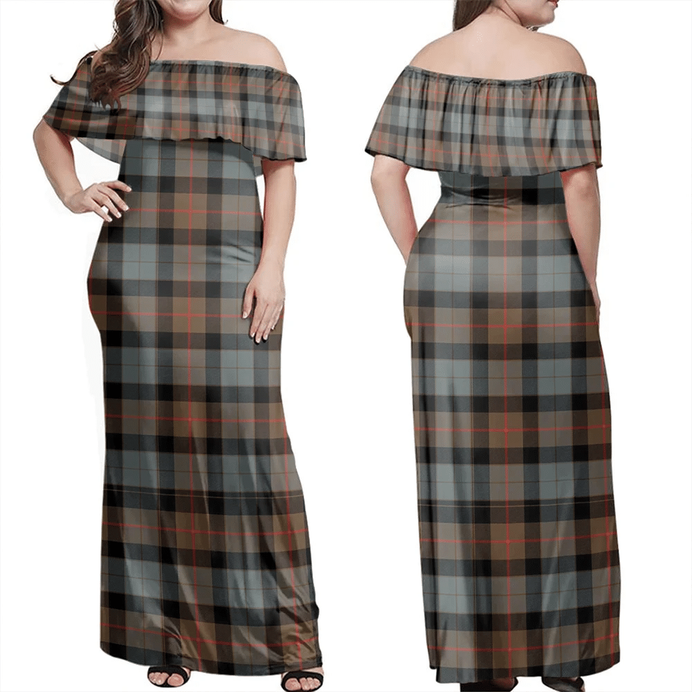 Clan Gunn Weathered Tartan Hawaii Dress BA11 Clan Gunn Tartan Hawaii Dress   