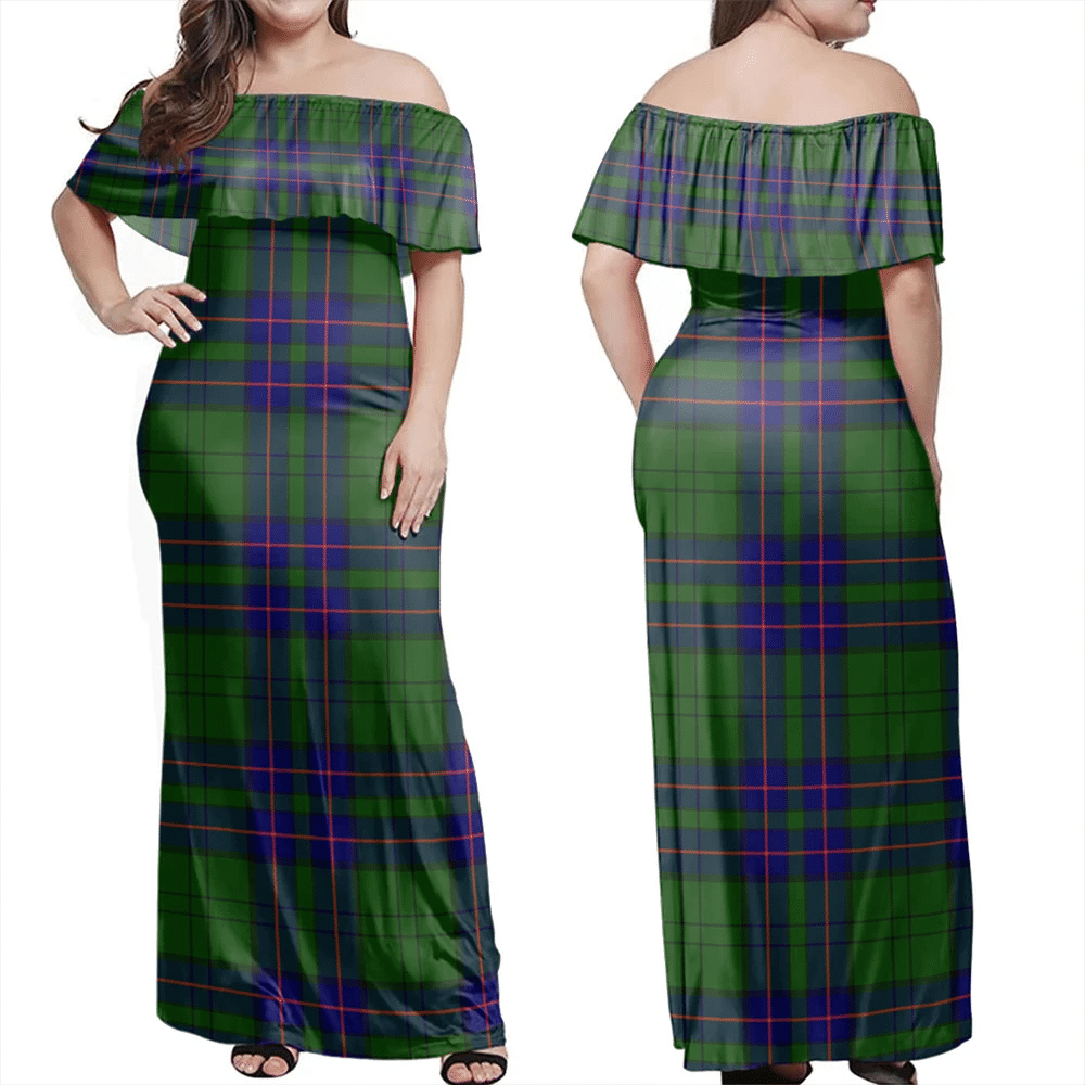 Clan Lockhart Modern Tartan Hawaii Dress ZC37 Clan Lockhart Tartan Hawaii Dress   