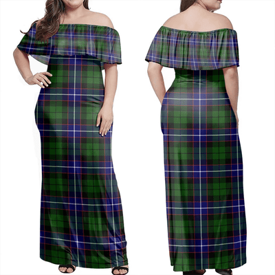 Clan Russell Modern Tartan Hawaii Dress