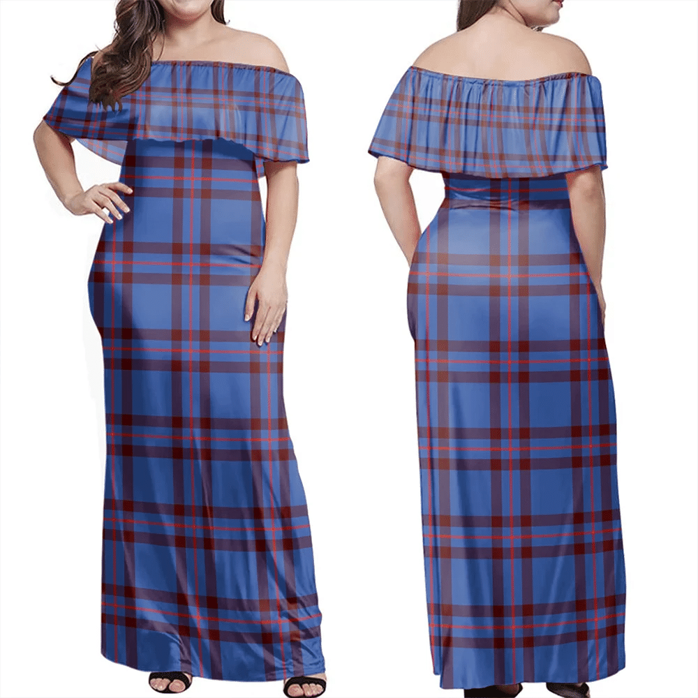 Clan Elliot Modern Tartan Hawaii Dress ZG61 Clan Elliot Tartan Hawaii Dress   