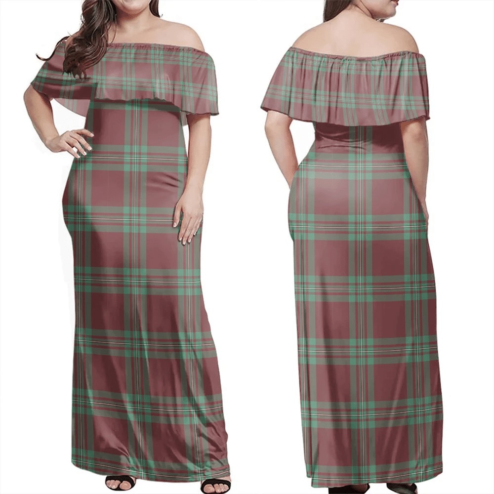 Clan MacGregor Hunting Ancient Tartan Hawaii Dress CD63 Clan MacGregor Tartan Hawaii Dress   