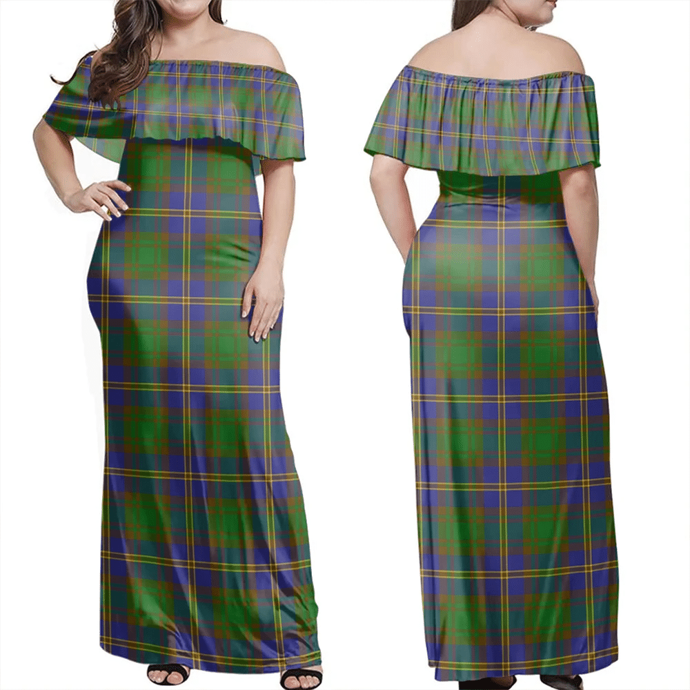 Clan Strange Of Balkaskie Tartan Hawaii Dress ZL13 Clan Strange Tartan Hawaii Dress   