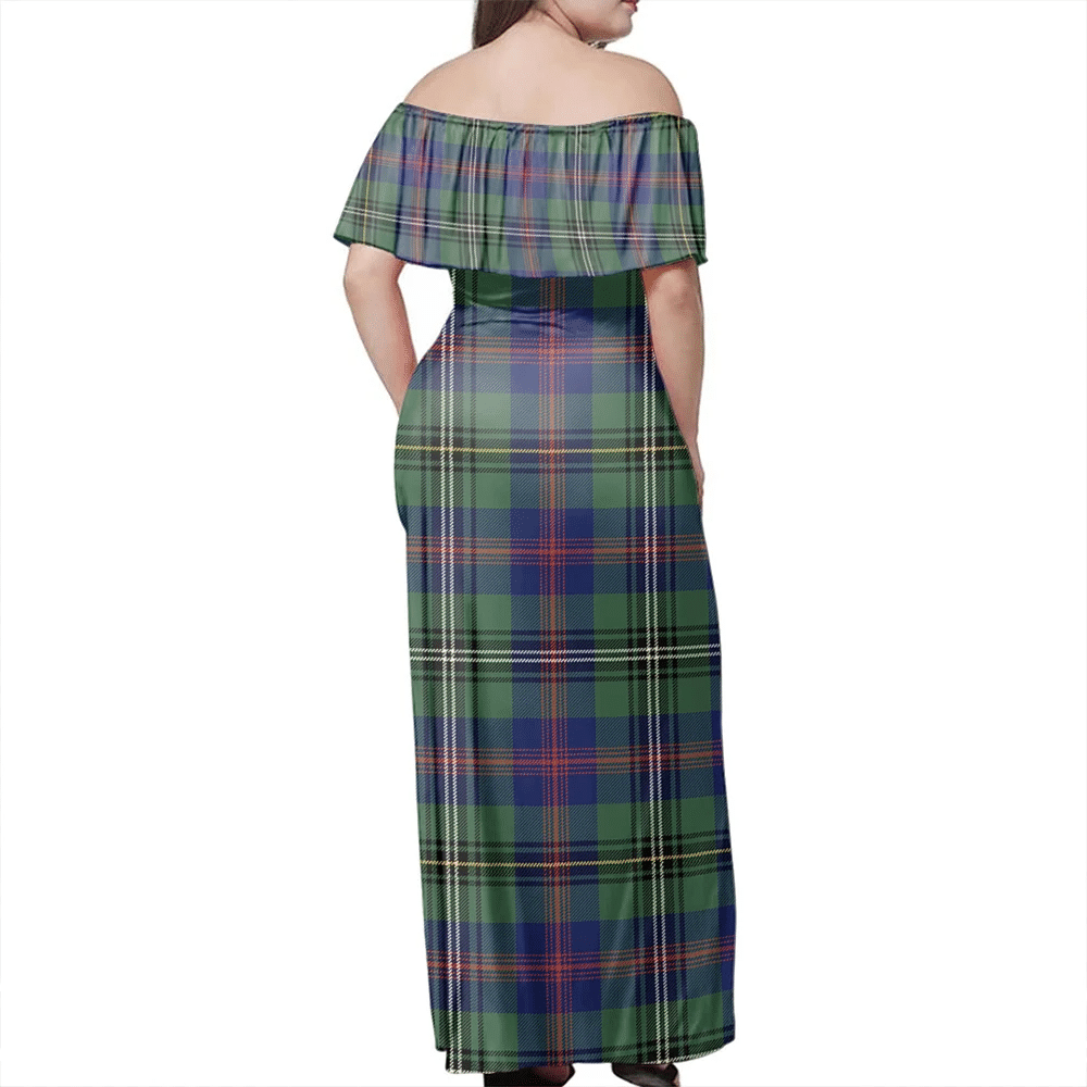 Clan Wood Modern Tartan Hawaii Dress MH98 Clan Wood Tartan Hawaii Dress   