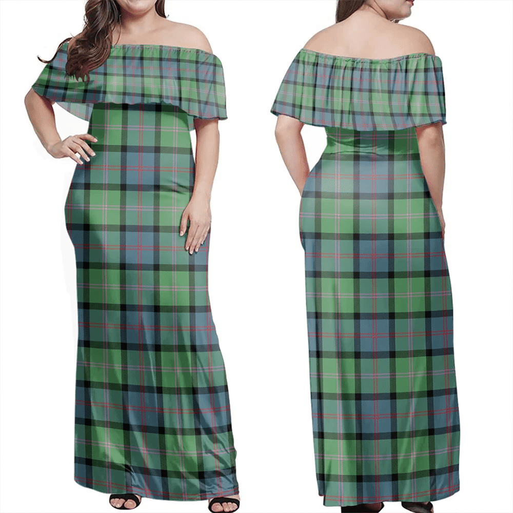 Clan Clan MacThomas Ancient Tartan Hawaii Dress HF22 Clan MacThomas Tartan Hawaii Dress   