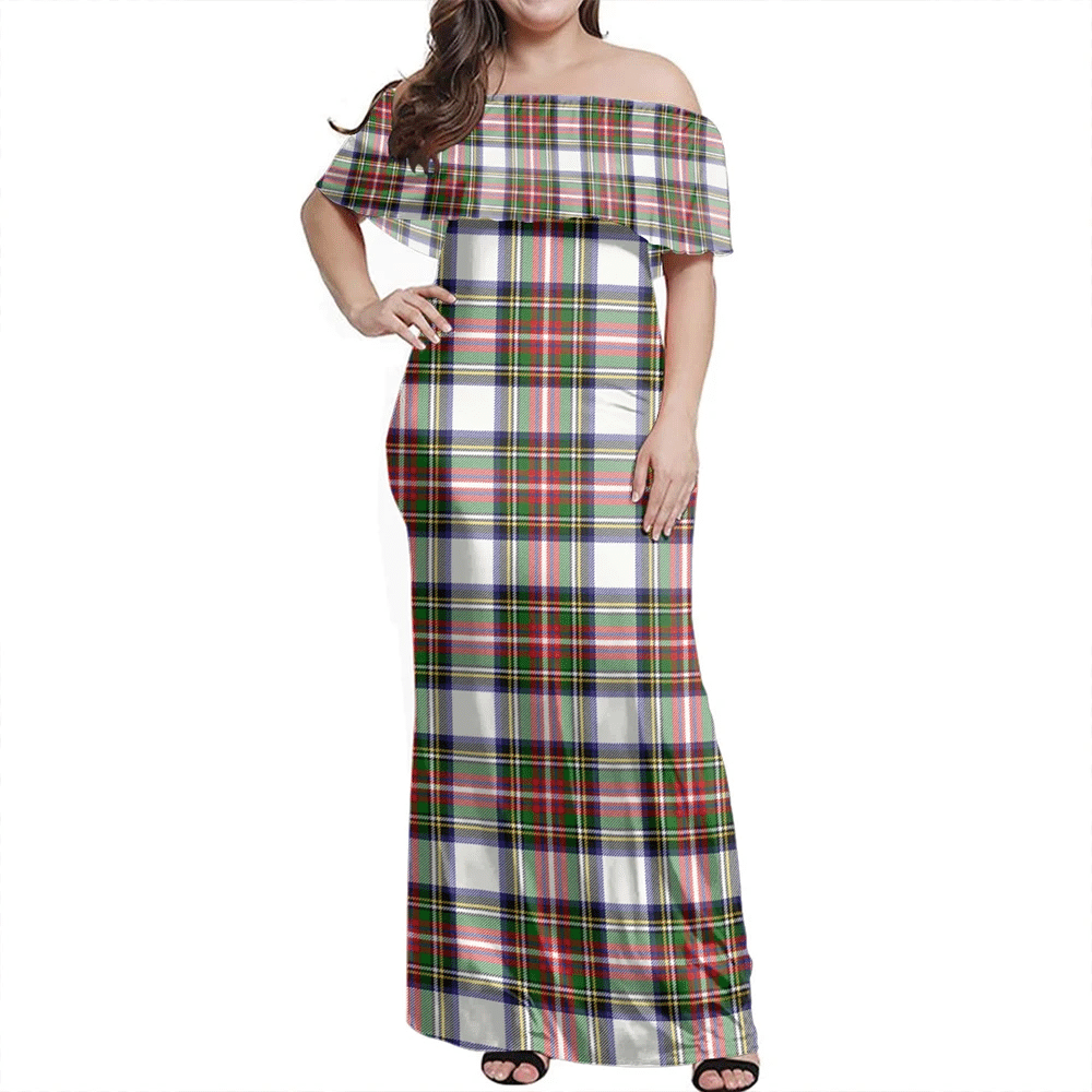 Clan Stewart Dress Modern Tartan Hawaii Dress EO84 Clan Stewart Tartan Hawaii Dress   