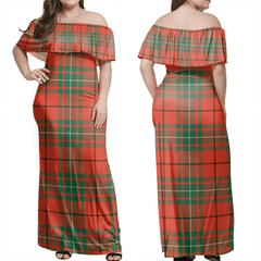 Clan MacAulay Ancient Tartan Hawaii Dress DF73 Clan MacAulay Tartan Hawaii Dress   