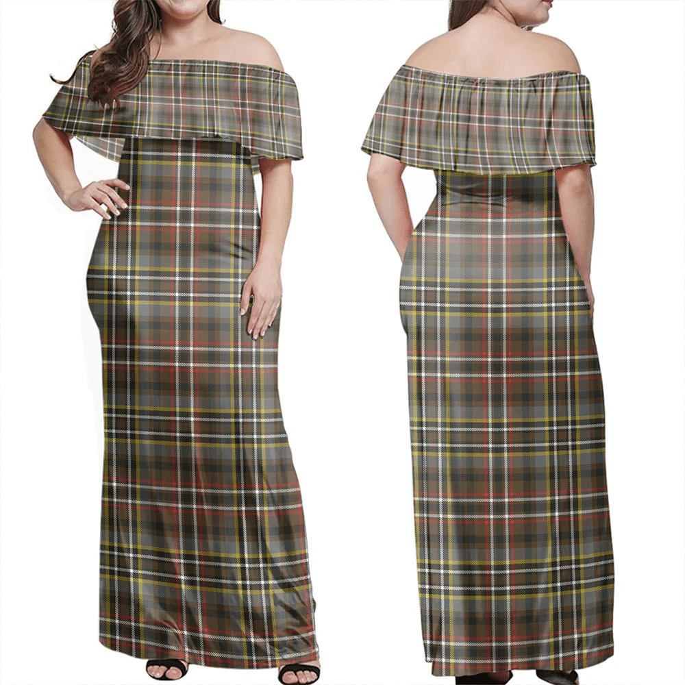 Clan Scott Green Weathered Tartan Hawaii Dress RD27 Clan Scott (Scott Tartan) Tartan Hawaii Dress   