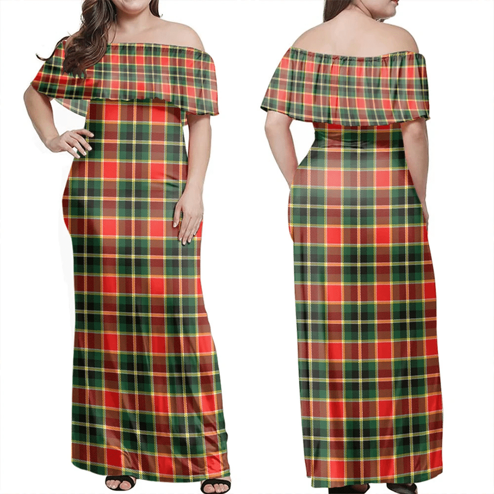 Clan MacLachlan Hunting Modern Tartan Hawaii Dress MP15  Tartan Hawaii Dress   