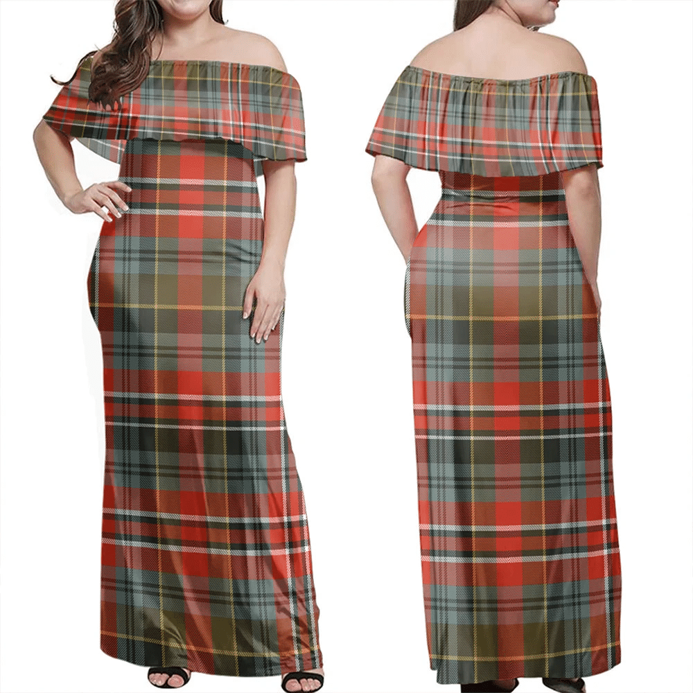 Clan MacPherson Weathered Tartan Hawaii Dress QS51 Clan MacPherson Tartan Hawaii Dress   