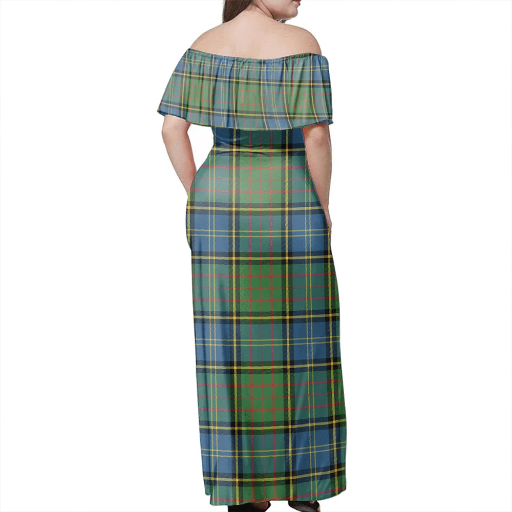 Clan MacMillan Hunting Ancient Tartan Hawaii Dress HO30 Clan MacMillan Tartan Hawaii Dress   