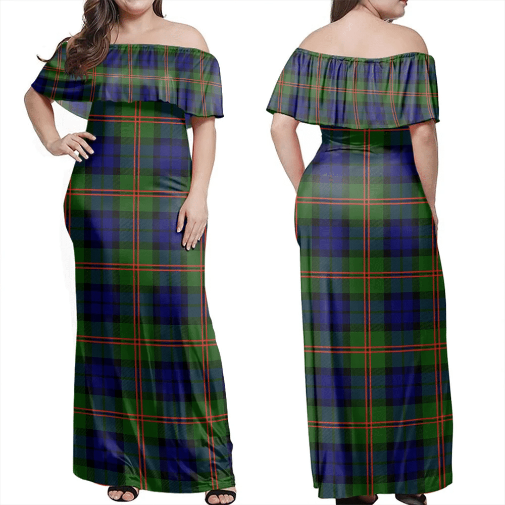 Clan Dundas Modern Tartan Hawaii Dress CE43 Clan Dundas Tartan Hawaii Dress   