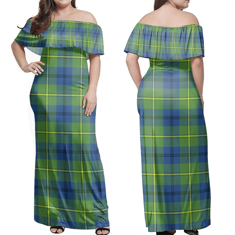 Clan Johnston Ancient Tartan Hawaii Dress ZX83 Clan Johnston Tartan Hawaii Dress   