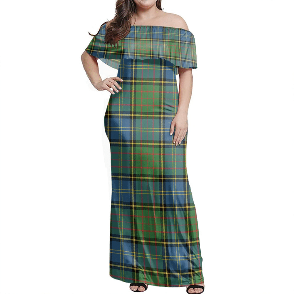 Clan MacMillan Hunting Ancient Tartan Hawaii Dress HO30 Clan MacMillan Tartan Hawaii Dress   