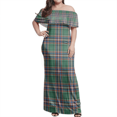 Clan MacFarlane Hunting Ancient Tartan Hawaii Dress SH34 Clan MacFarlane Tartan Hawaii Dress   
