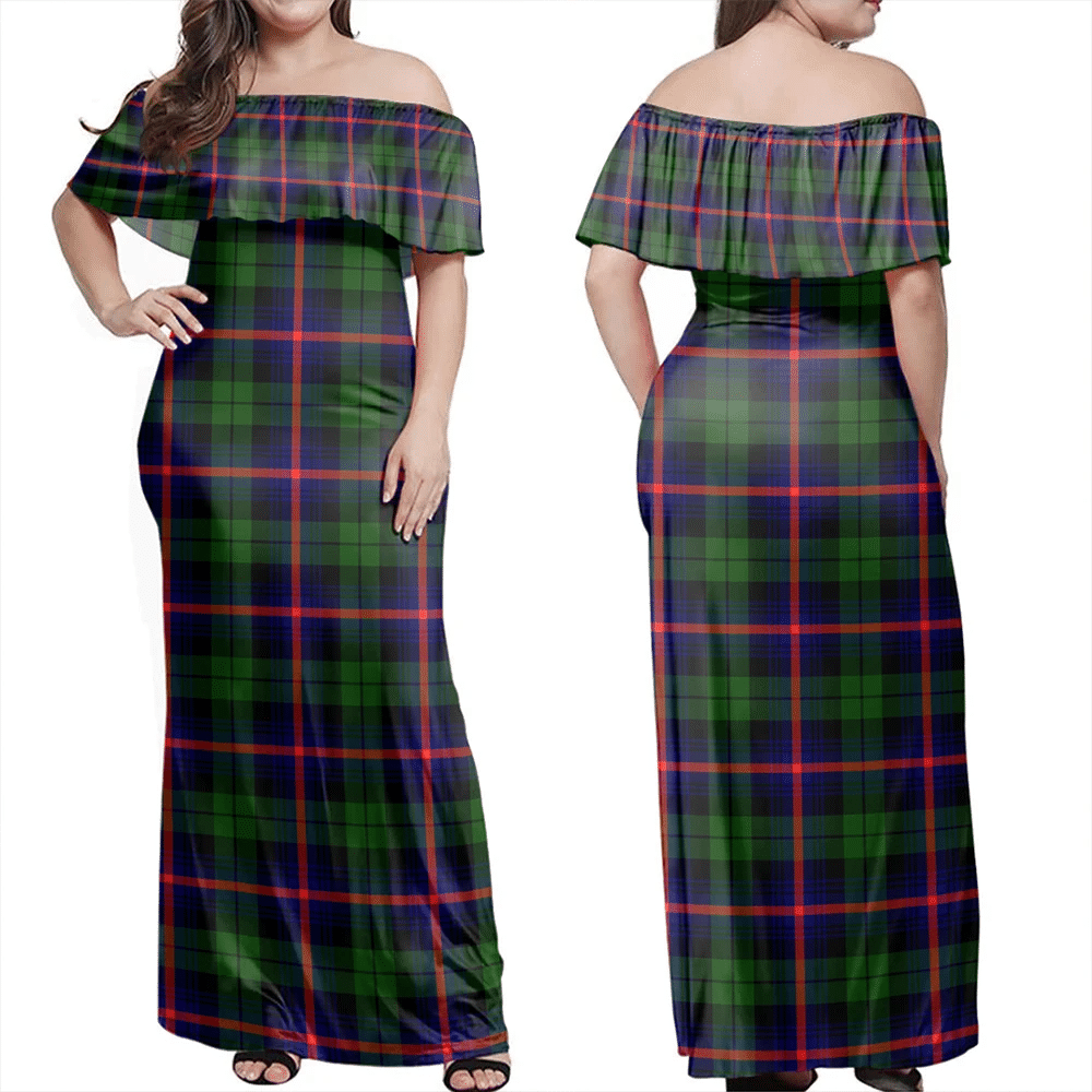 Clan Urquhart Modern Tartan Hawaii Dress JK67 Clan Urquhart Tartan Hawaii Dress   