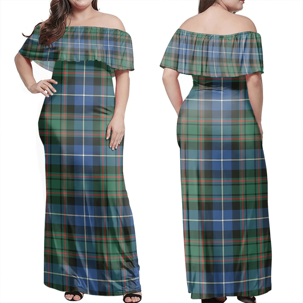 Clan MacRae Hunting Ancient Tartan Hawaii Dress BI99 Clan MacRae Tartan Hawaii Dress   