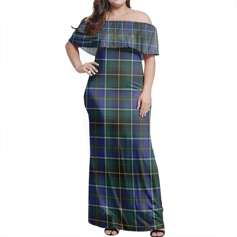 Clan MacInnes Modern Tartan Hawaii Dress DB15 Clan MacInnes Tartan Hawaii Dress   