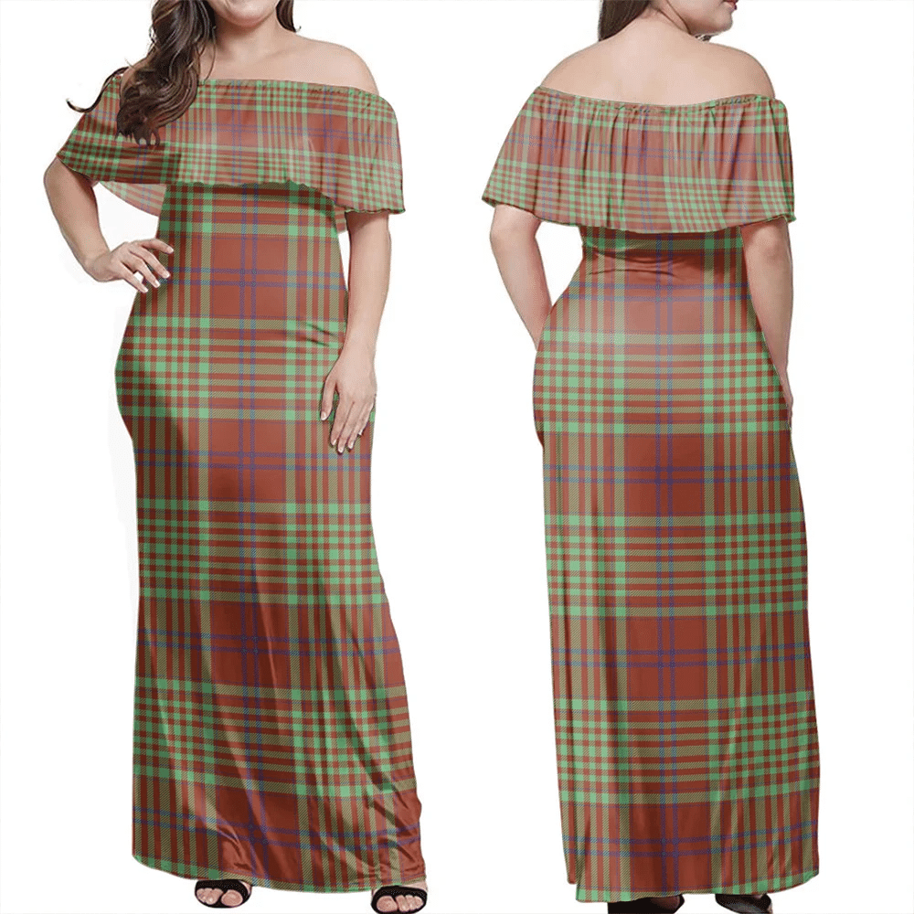 Clan MacGillivray Hunting Ancient Tartan Hawaii Dress LZ49 Clan MacGillivray Tartan Hawaii Dress   