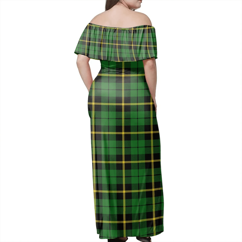 Clan Wallace Hunting Green Tartan Hawaii Dress BB40 Clan Wallace Tartan Hawaii Dress   