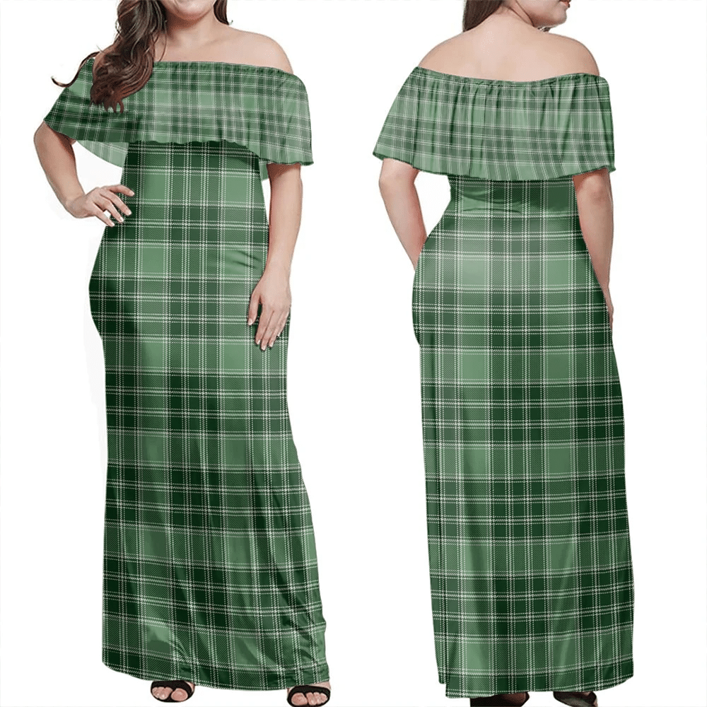Clan MacDonald Lord Of The Isles Hunting Tartan Hawaii Dress RQ66 Clan MacDonald Tartan Hawaii Dress   