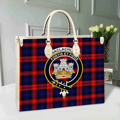 Clan MacLachlan Modern Tartan Crest Leather Bag GJ39 Clan Borthwick Tartan Today   