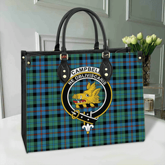 Clan Campbell Of Cawdor Ancient Tartan Crest Leather Bag UF48 Clan Campbell of Cawdor Tartan Today   