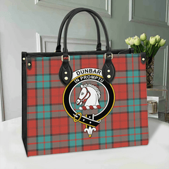 Clan Dunbar Ancient Tartan Crest Leather Bag XM48 Clan Dunbar Tartan Today   