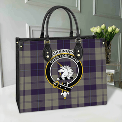 Clan Cunningham Dress Blue Dancers Tartan Crest Leather Bag AZ60 Clan Cunningham Tartan Today   