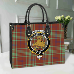Clan MacGillivray Hunting Ancient Tartan Crest Leather Bag VC42 Clan MacGillivray Tartan Today   