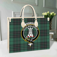 Clan MacLean Hunting Tartan Crest Leather Bag DW57 Clan Borthwick Tartan Today   