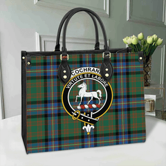 Clan Cochrane Ancient Tartan Crest Leather Bag QJ77 Clan Cochrane Tartan Today   