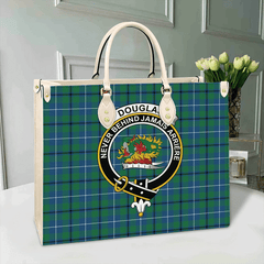 Clan Douglas Ancient Tartan Crest Leather Bag RK94 Clan Douglas Tartan Today   