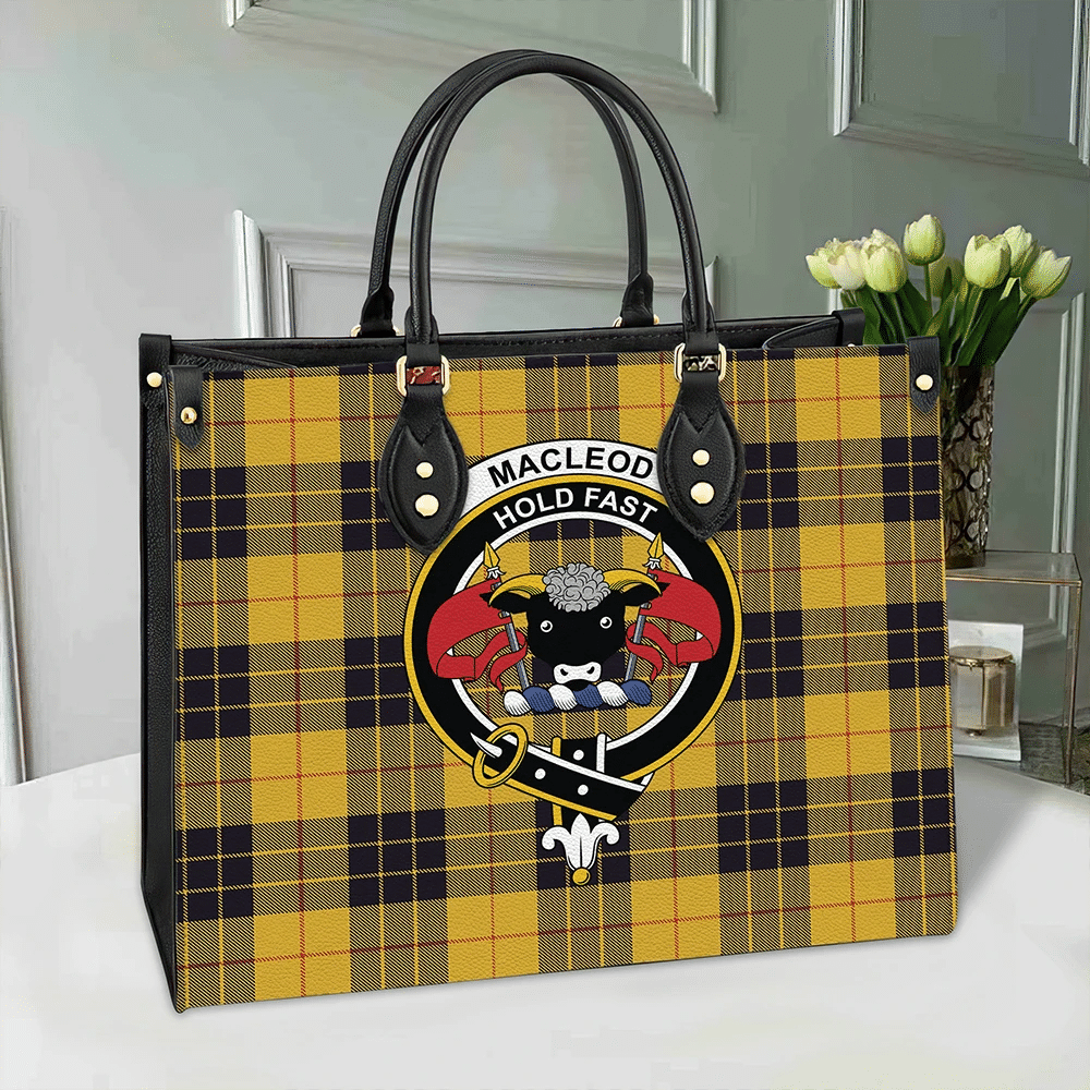 Clan MacLeod Of Lewis Ancient Tartan Crest Leather Bag LR67 Clan Borthwick Tartan Today   