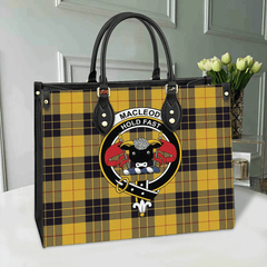 Clan MacLeod Of Lewis Ancient Tartan Crest Leather Bag LR67 Clan Borthwick Tartan Today   