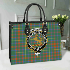 Clan MacKintosh Hunting Ancient Tartan Crest Leather Bag SP86 Clan MacKintosh / MacIntosh Tartan Today   