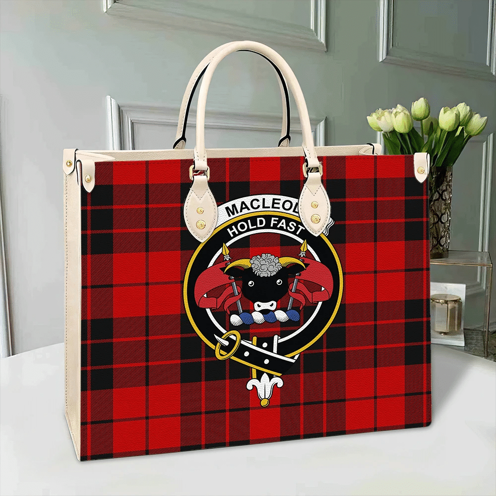 Clan MacLeod Of Raasay Tartan Crest Leather Bag XK72 Clan Borthwick Tartan Today   