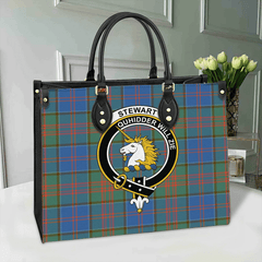 Clan Stewart Of Appin Hunting Ancient Tartan Crest Leather Bag JL64 Clan Stewart of Appin Tartan Today   