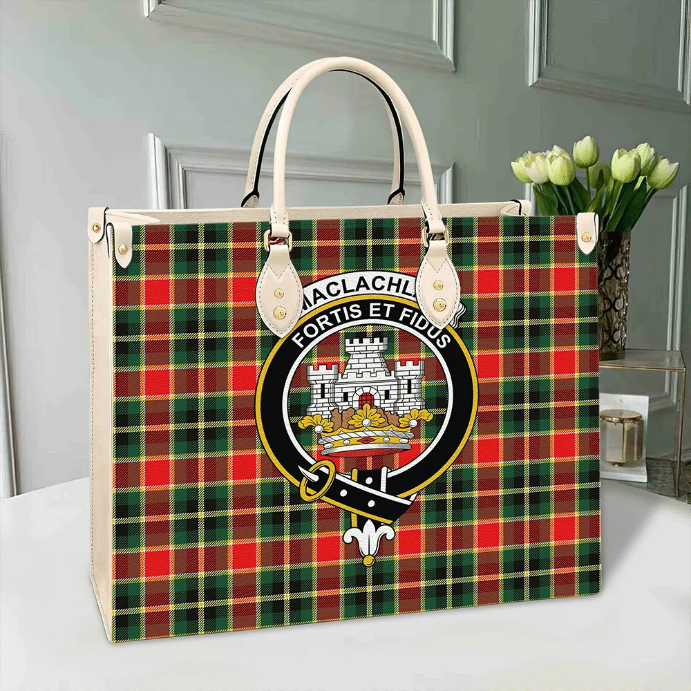 Clan MacLachlan Hunting Modern Tartan Crest Leather Bag PN94 Clan Borthwick Tartan Today   