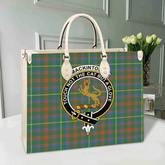 Clan MacKintosh Hunting Ancient Tartan Crest Leather Bag SP86 Clan MacKintosh / MacIntosh Tartan Today   