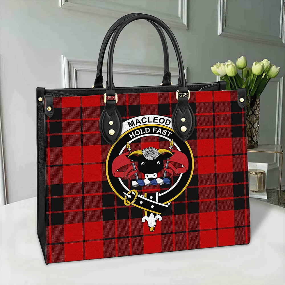 Clan MacLeod Of Raasay Tartan Crest Leather Bag XK72 Clan Borthwick Tartan Today   