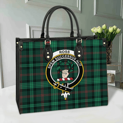 Clan Ross Hunting Modern Tartan Crest Leather Bag JB78 Clan Ross Tartan Today   