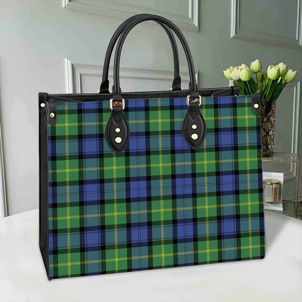 Clan Gordon Old Ancient Tartan Leather Bag YI62 Clan Gordon Tartan Today   